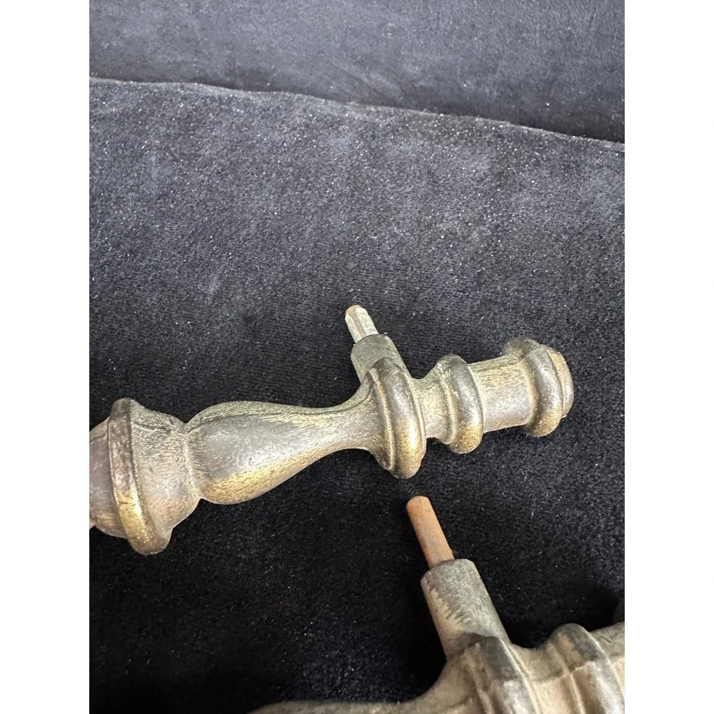 Vintage Brass Handles Pulls Salvage Hardware Heavy Brass 7 